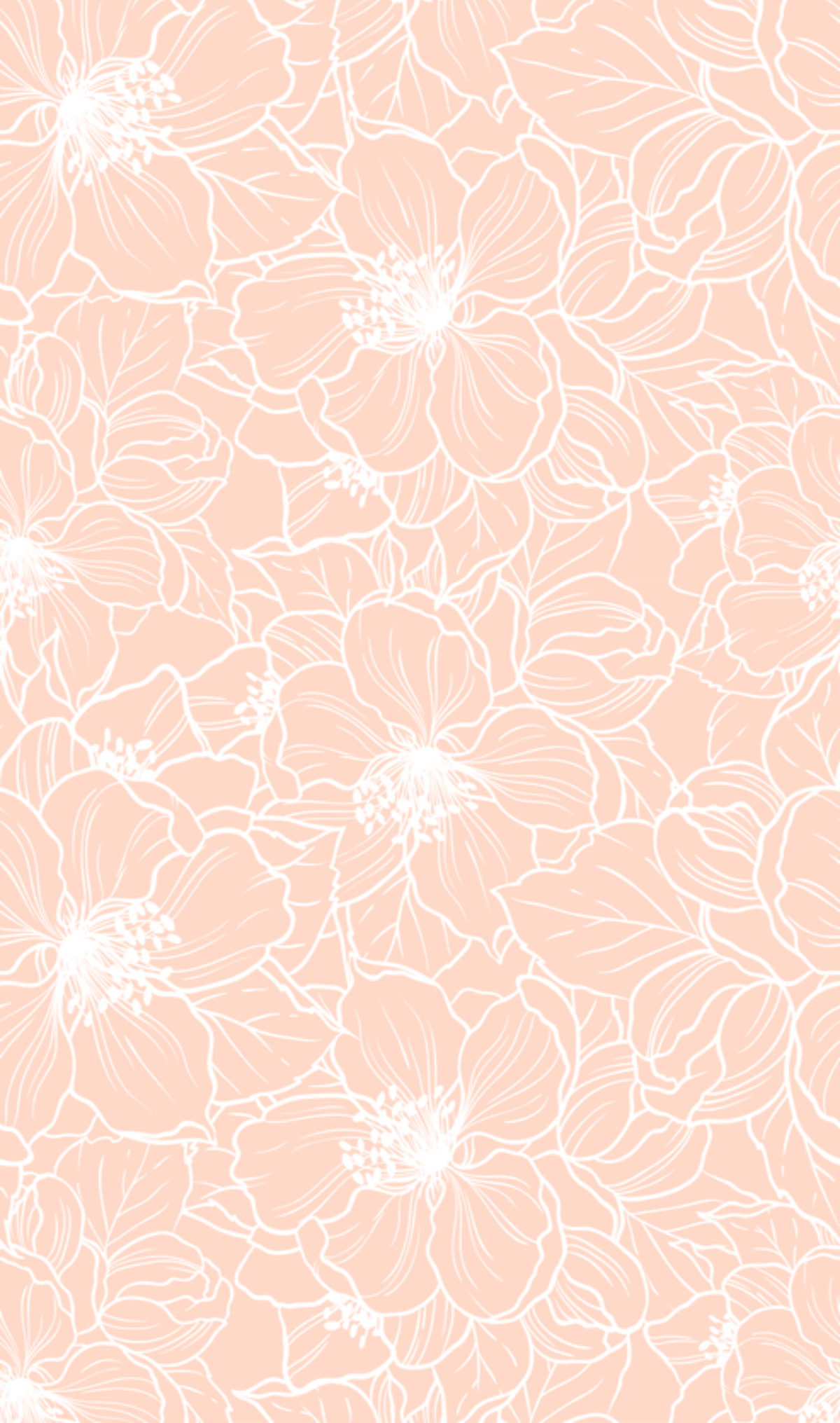Floral cotton sleepbag peach