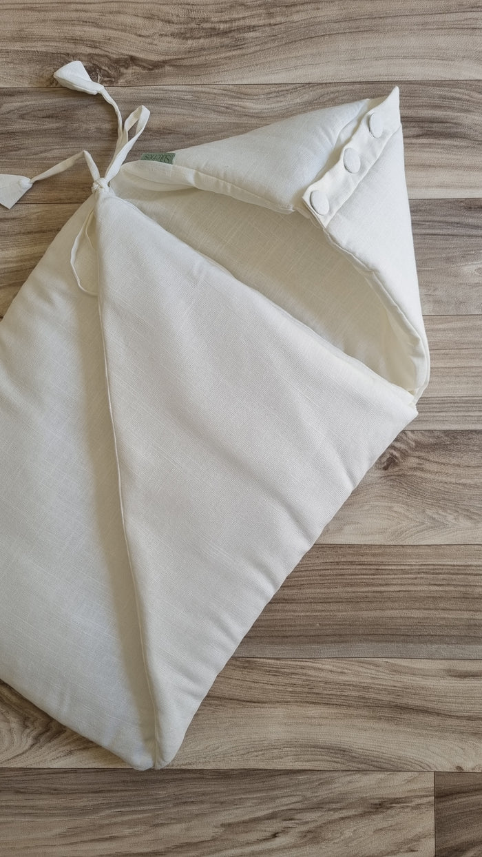 Off White Triangle Linen Sleepbag