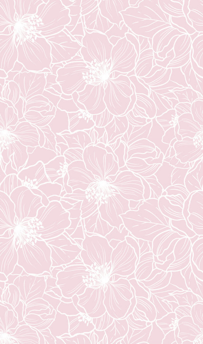 Floral cotton sleepbag peach