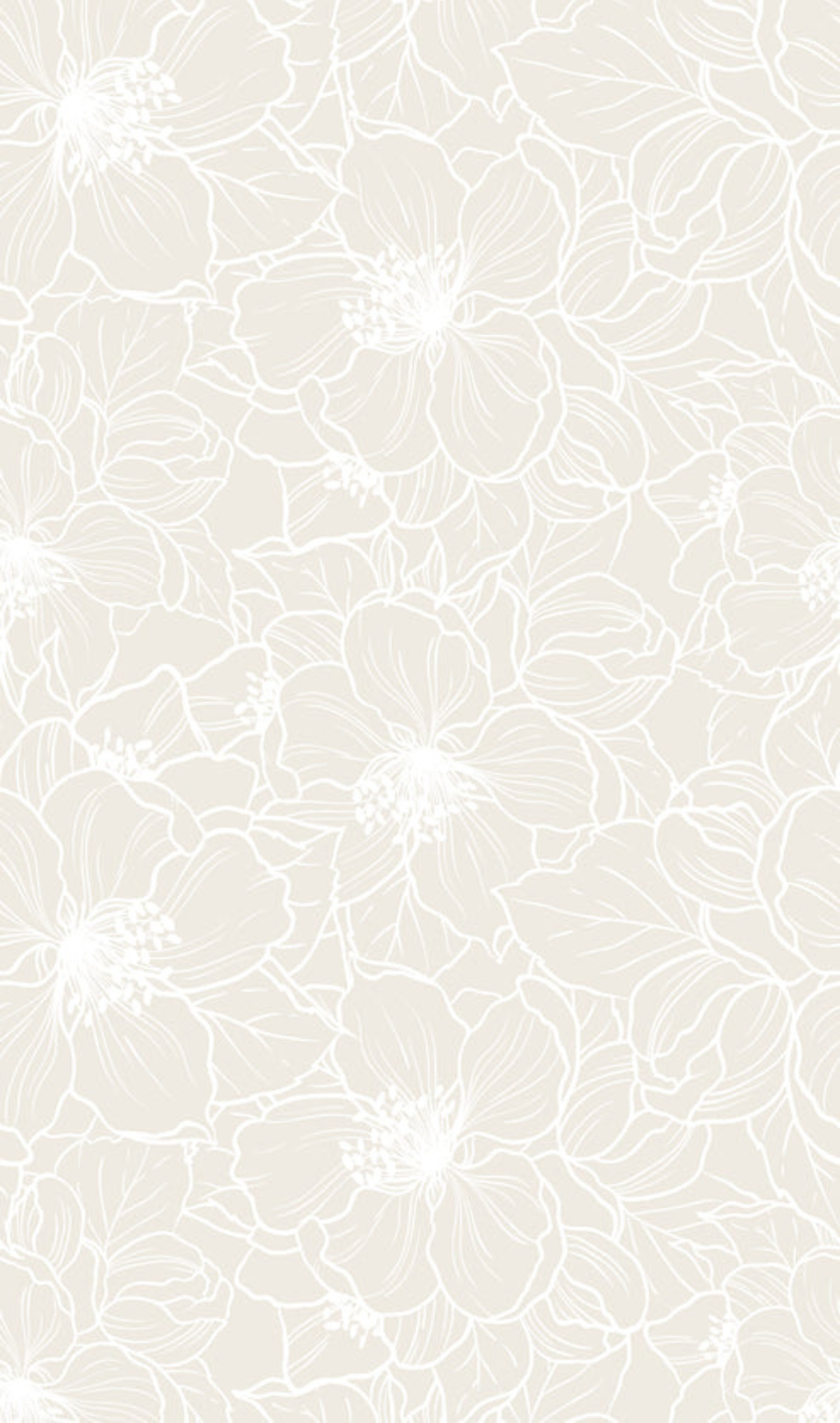 Floral cotton sleepbag beige