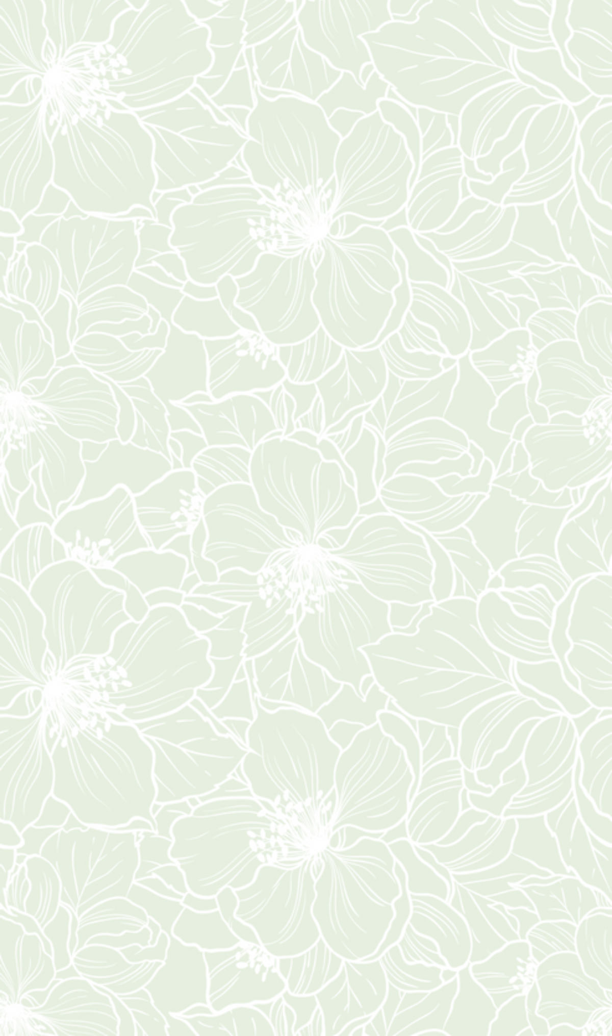 Floral cotton sleepbag light green
